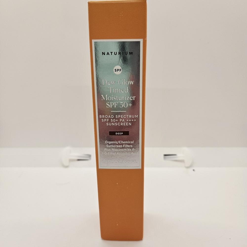 Naturium Dew-Glow Tinted Moisturizer SPF 50+ Deep Broad Spectrum Sunscreen 1.7oz